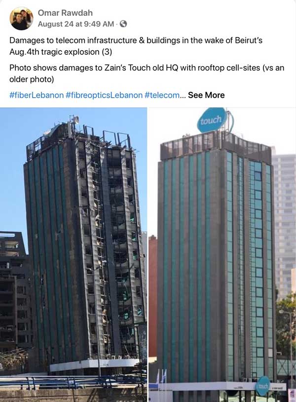 Beirut damage